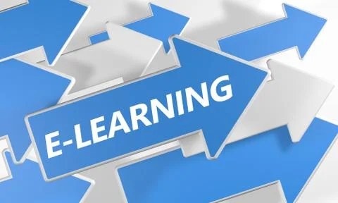 E-learning Illustrazione stock