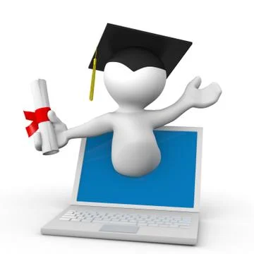 E-learning Stock Illustration