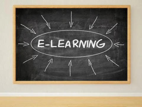 E-Learning Illustrazione stock