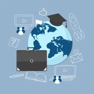 E-learning Stock Illustration