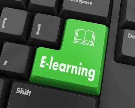E-Learning Illustrazione stock