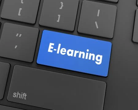 E-Learning Illustrazione stock