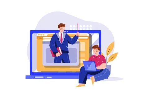 E-learning 스톡 일러스트
