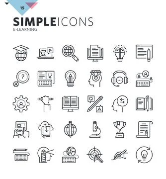 E-learning Stock Illustration