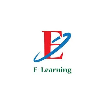 E learning logo Stock Illustration