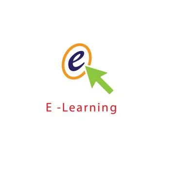 E learning logo Stock Illustration