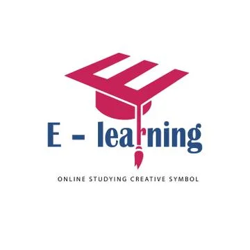 E learning logo template. イラスト素材