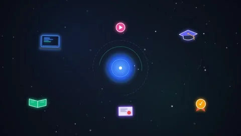 E-Learning Motion Graphics 库存影片 348123606