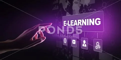E-learning, Online education, internet studying. Business, technology and Stock Photos