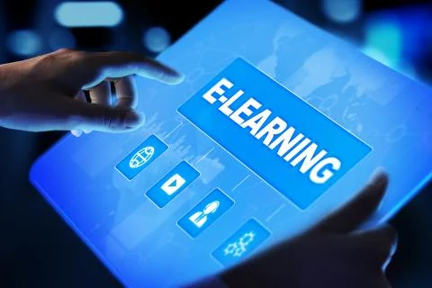 E-learning, Online education, internet studying. Business, technology and Stock-Fotos