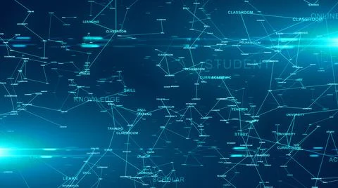 E-learning online education training school from home using technology  Stock Illustration