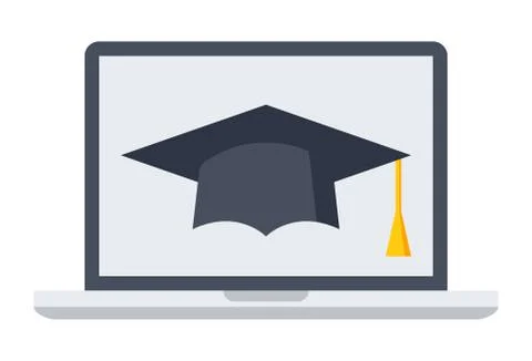 E-learning or Online education Stock Illustration