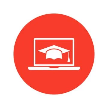 E-learning or Online education Stock Illustration