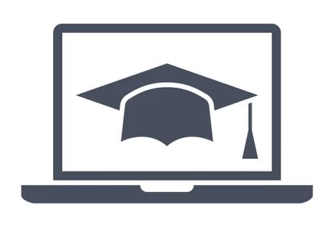 E-learning or Online education Stock Illustration