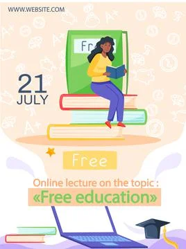 E-learning platform and online courses on laptop and smartphone, innovative Illustrazione stock