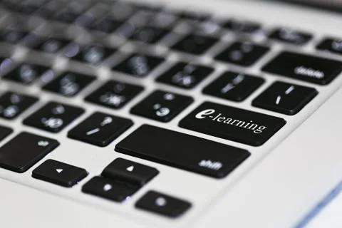 E-learning remote education idea Stock Photos