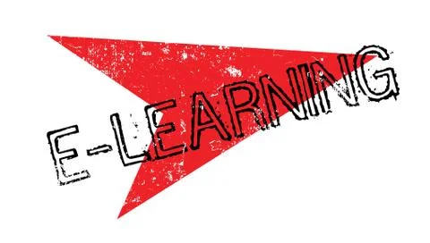 E-Learning rubber stamp Illustrazione stock
