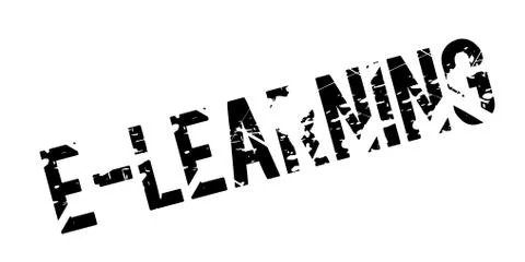 E-Learning rubber stamp イラスト素材