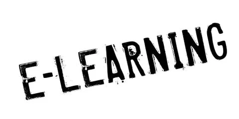 E-Learning rubber stamp イラスト素材