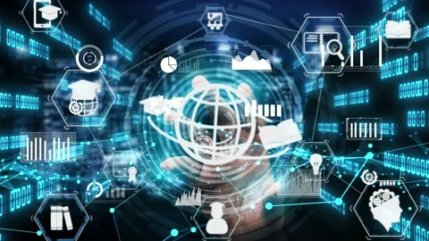 E-learning for Student and University conceptual Stock Footage 160168559