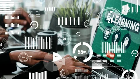 E-learning for Student and University conceptual Stock Footage 161751896