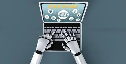 E-learning website with sofware for student to study on the internet snugly Stock Illustration