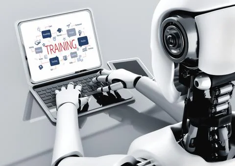 E-learning website with sofware for student to study on the internet snugly Stock Illustration