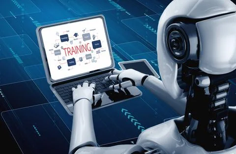 E-learning website with sofware for student to study on the internet snugly Stock Illustration