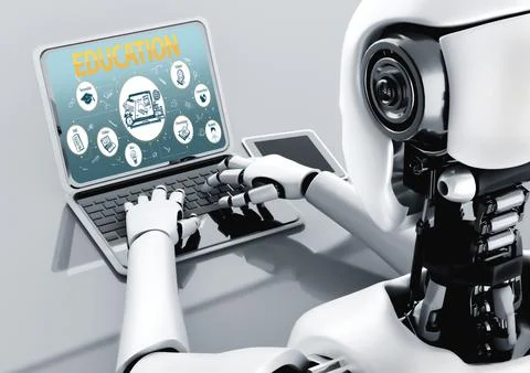 E-learning website with sofware for student to study on the internet snugly Stock Illustration