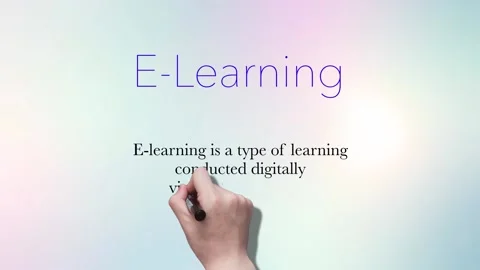 E-Learning - What it is, Handwriter Text Stock Footage 236562820