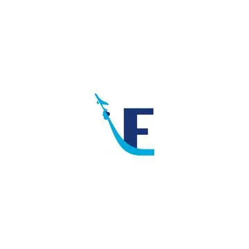 E Letter Arrow Plane Logo Inspirations Stock-Illustration