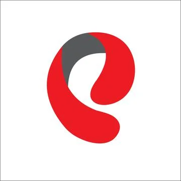 E Letters logos vector red color template on white background Stock Illustration