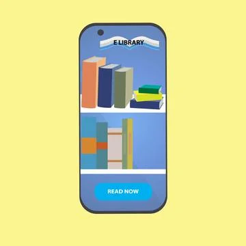 E-library Stock Illustration