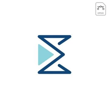 E logo monogram business vector icon element isolated Stock Illustration