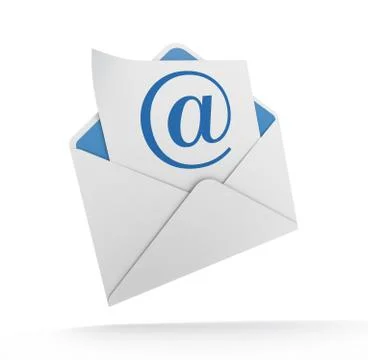E mail and envelope Stock Illustration