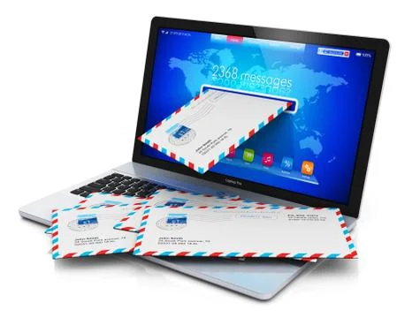 E-mail and spam concept Stock Illustration