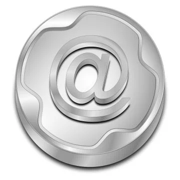 E-Mail Button - 3D illustration Stock Illustration