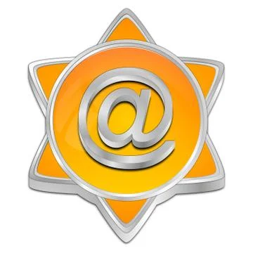 E-Mail Button - 3D illustration Stock Illustration