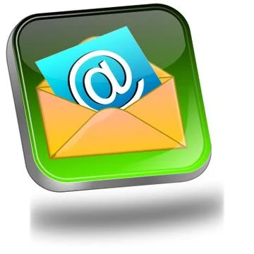 E-Mail Button Stock Illustration
