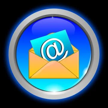 E-Mail Button Illustrazione stock