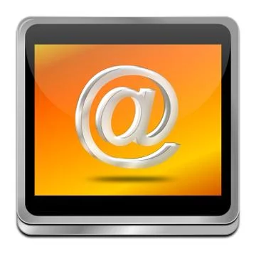 E-Mail Button Stock Illustration
