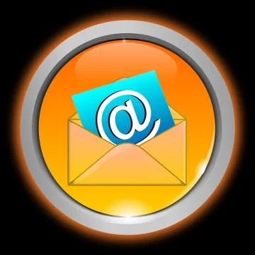 E-Mail Button Stock Illustration
