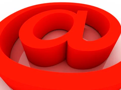 The e-mail characters. modern communication on the internet. Stock Illustration