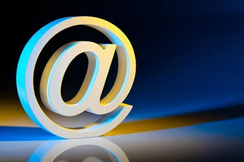 E-mail characters. online communications. Stock Photos