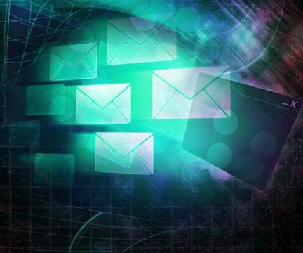 E-mail computer science abstract background 스톡 일러스트