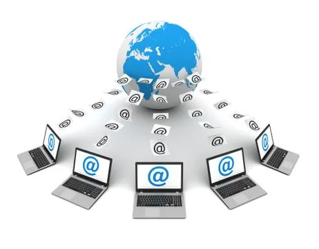 E mail concept 3d illustration Stock Illustration