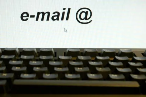 E mail conception Stock Photos