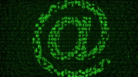 E-mail - Digital Data Code Matrix 스톡 동영상 98560928