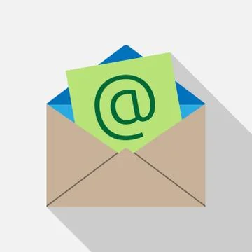 E-mail envelope icon Stock Illustration