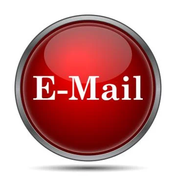 E-mail icon. Internet button on white background.. Stock Illustration